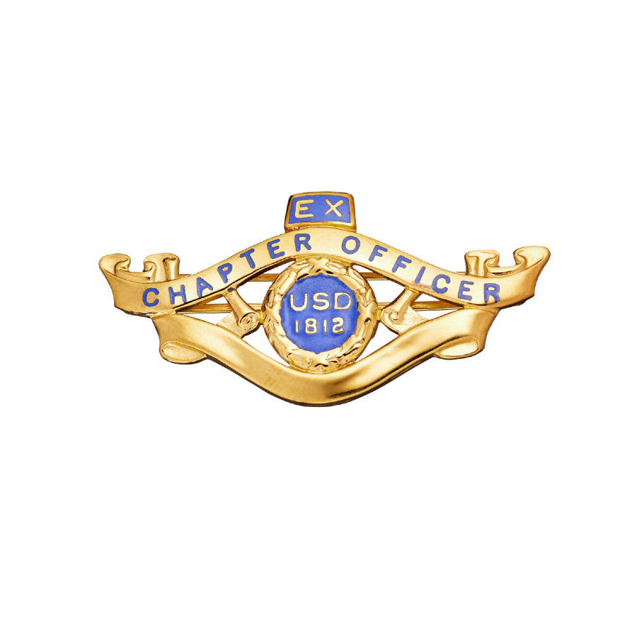 14k 1812 Ex-Chapter Officer