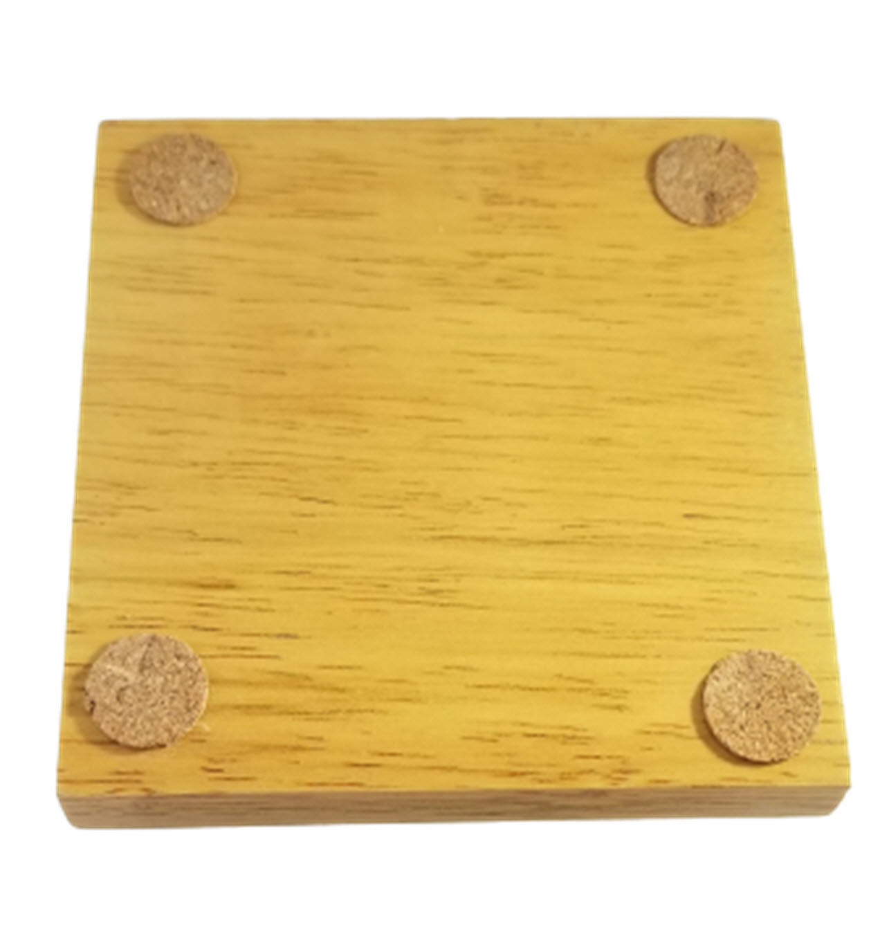 Coaster Holder Oak Wood Stand Up