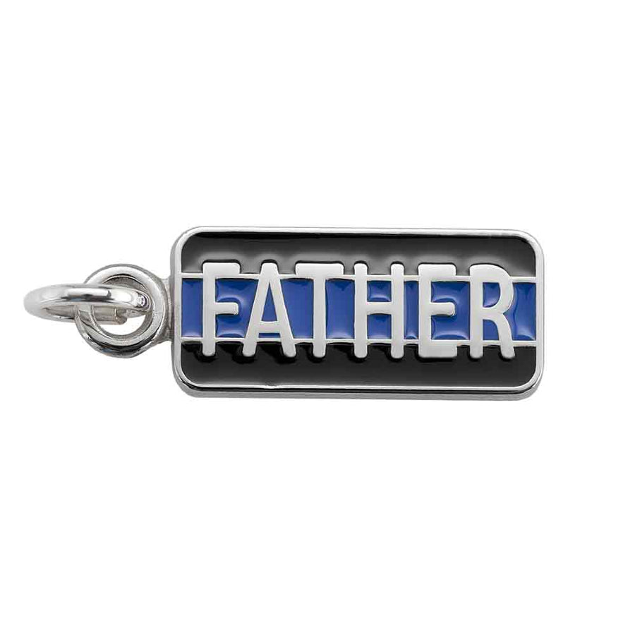 Thin Blue Line Father Charm
